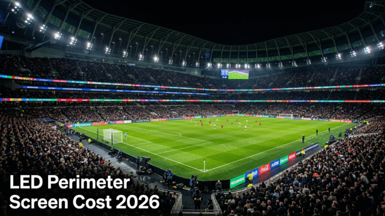 Stadium LED perimeter screen cost 2026