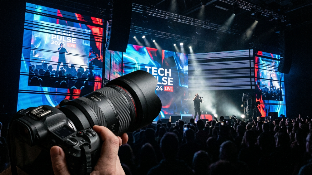 camera capturing LED screen with banding issue