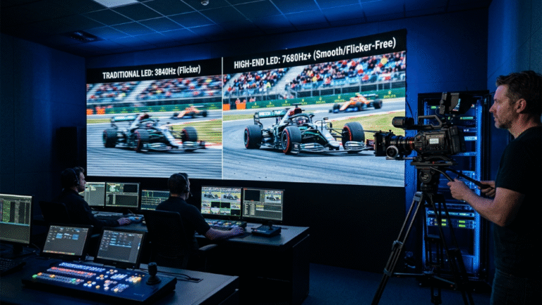 LED refresh rate vs frame rate comparison on video wall