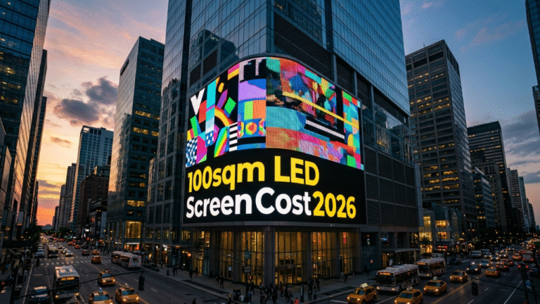 outdoor LED screen steel structure installation cost breakdown