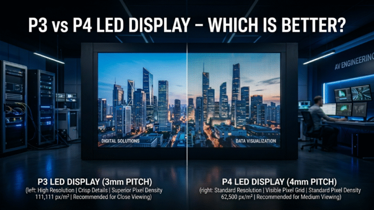 P3 vs P4 LED display