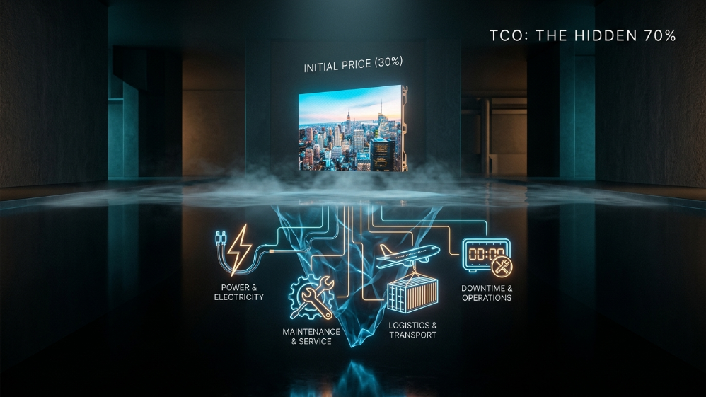 visualiser les facteurs cachés du coût total de possession comme l'électricité