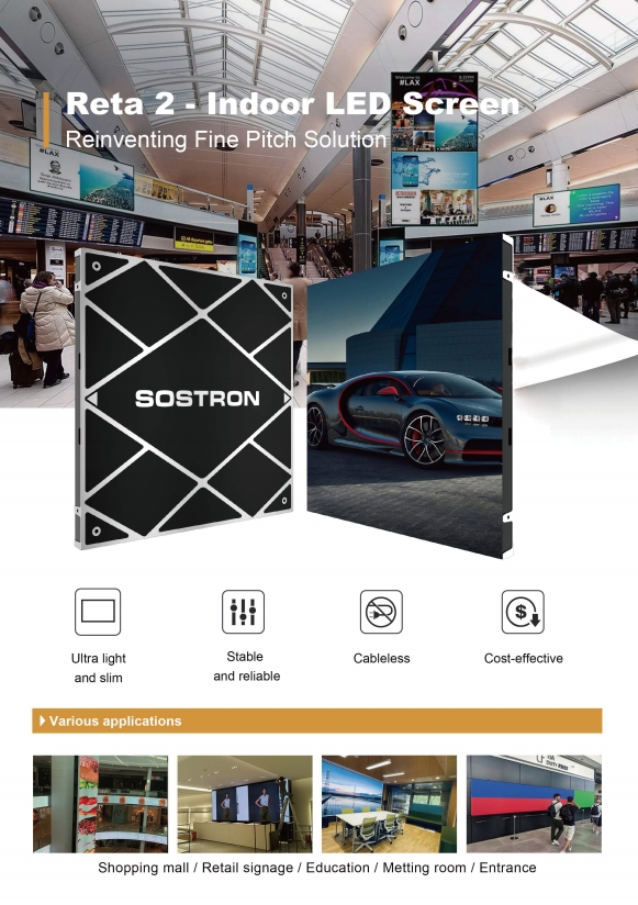 Écran LED à petit pas - Reta2