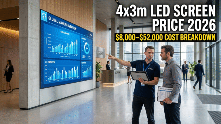 4x3m LED screen price guide 2026
