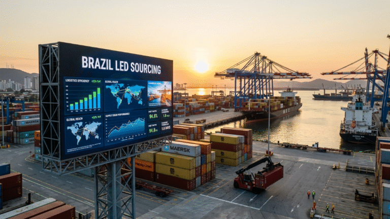 B2B buyer guide cover for Brazil LED display sourcing and import costs