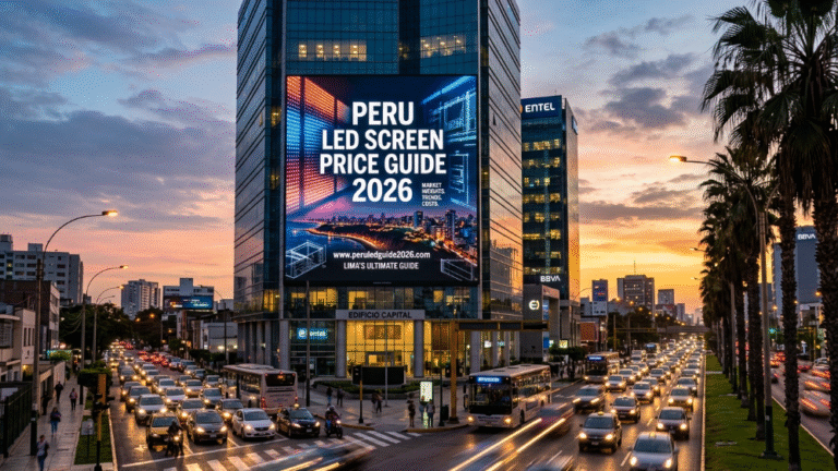 Peru outdoor LED screen price guide billboard in Lima