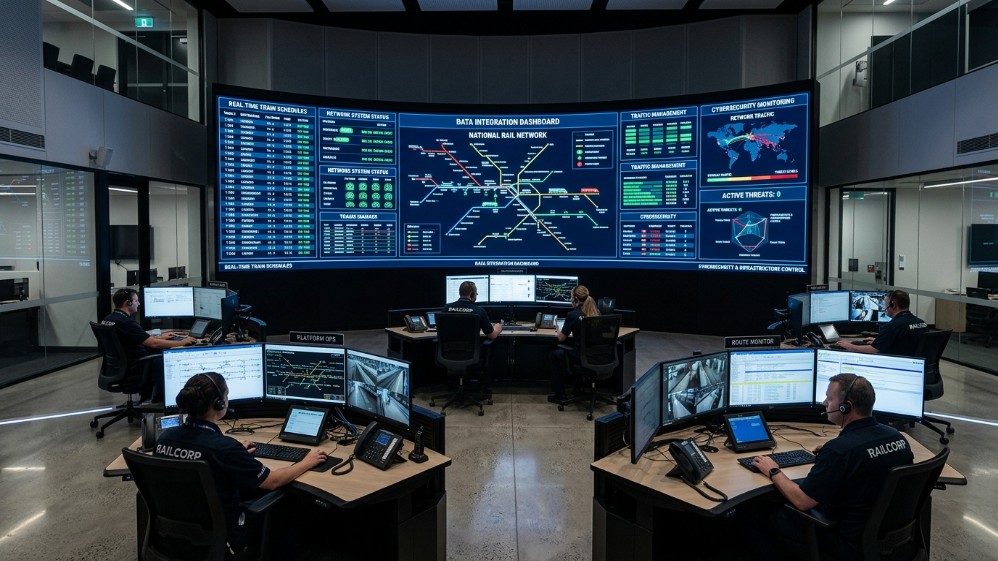 Sistema de gestión e integración de datos de pantallas LED en estaciones de tren