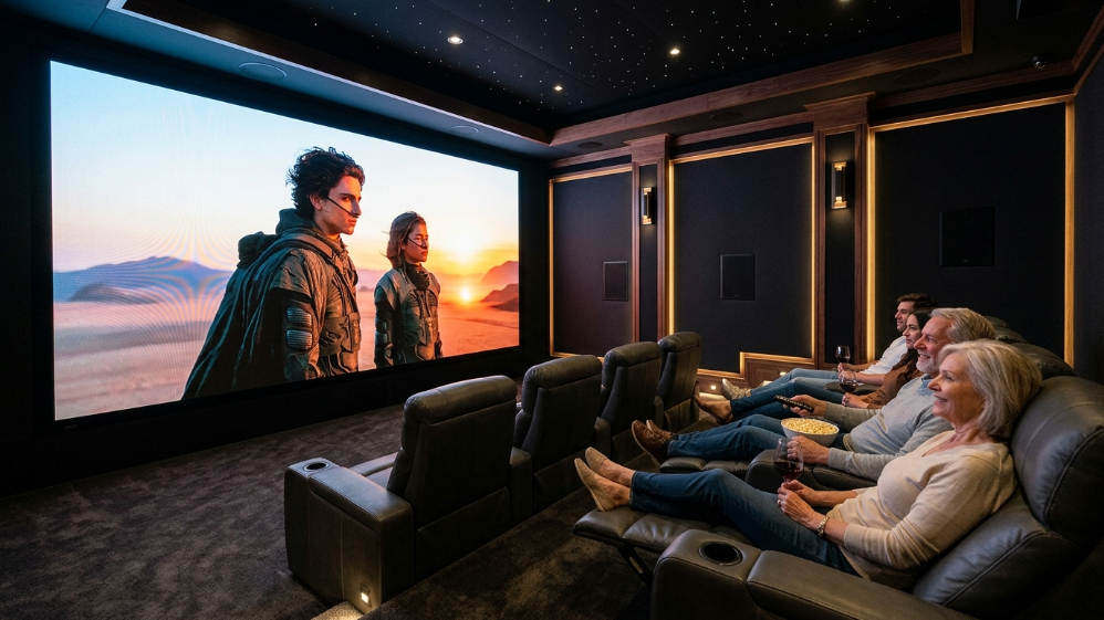 Pantalla de cine LED de paso fino con tecnología COB