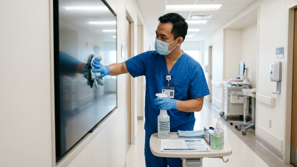Écran LED hospitalier conçu pour la prévention des infections
