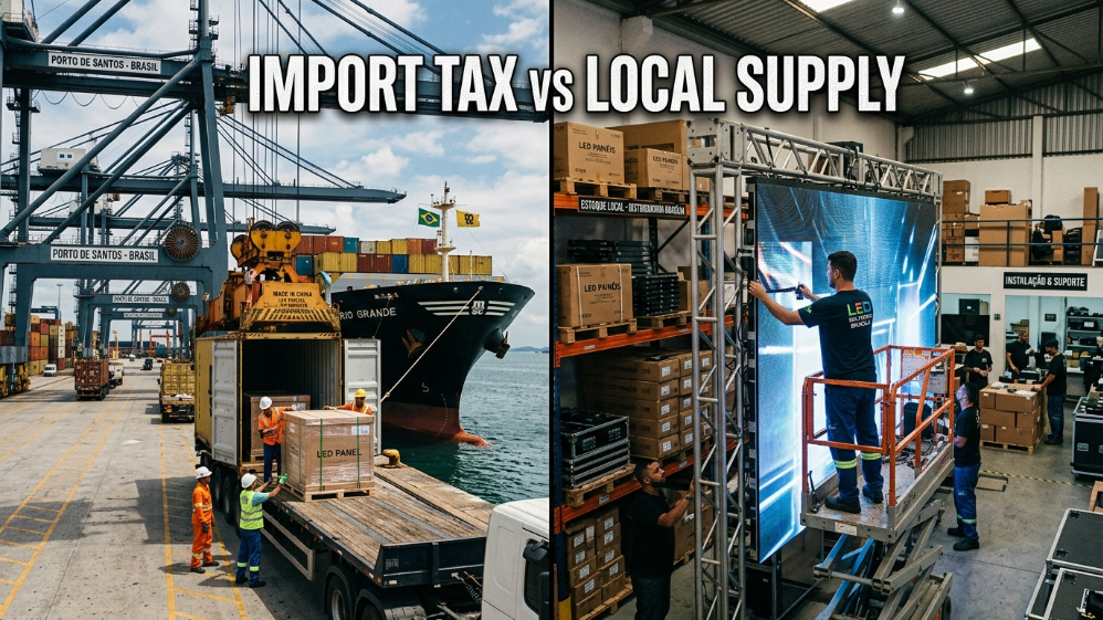 Import shipping vs local LED panel sourcing comparison