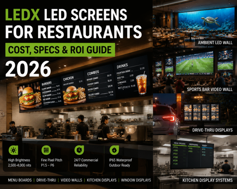 Restaurant LED Screens