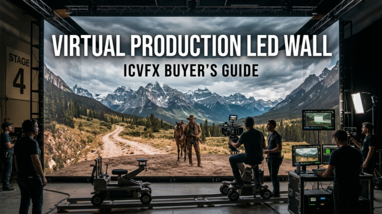 Virtual Production LED Wall for ICVFX Studio