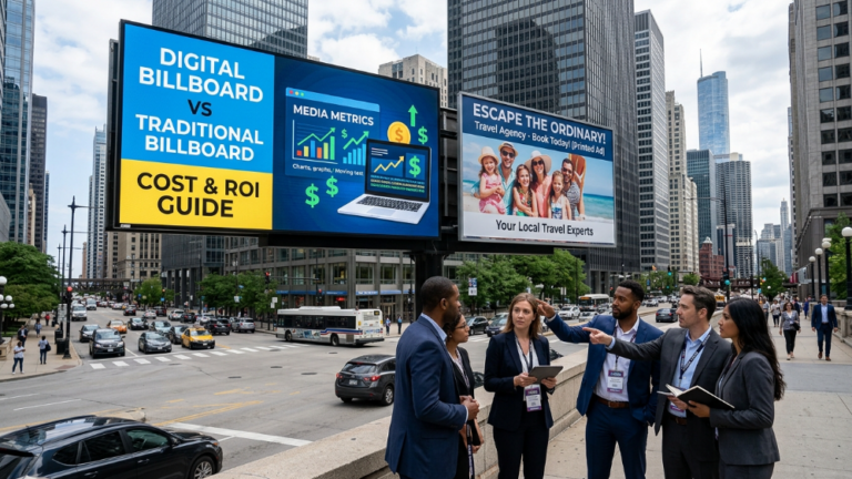 Digital Billboard vs Traditional Billboard Cost and ROI Comparison