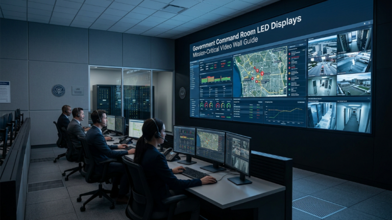Government command room LED display video wall