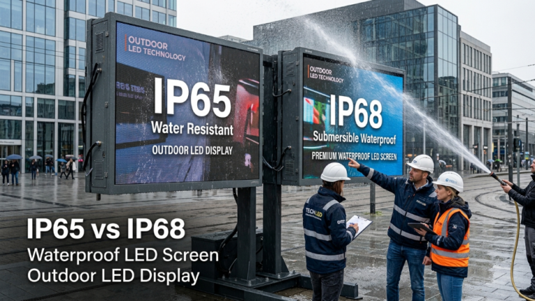 IP65 vs IP68 waterproof LED screen comparison