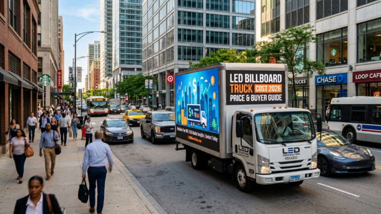 LED billboard truck cost 2026 price guide with outdoor LED display