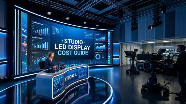 Studio LED display cost guide with professional LED video wall