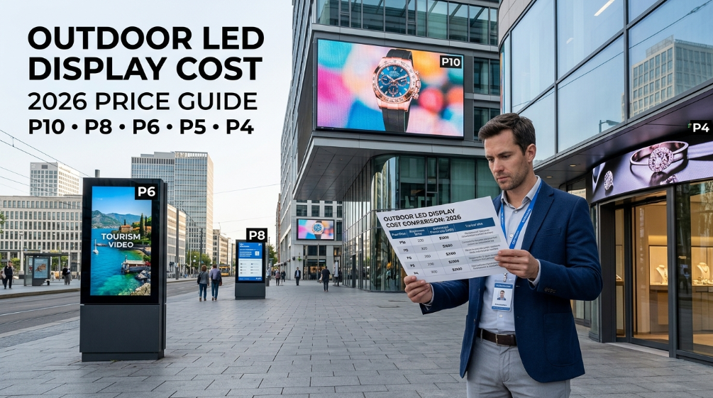 Guía de precios de pantallas LED para exteriores de 2026 según el paso de píxeles