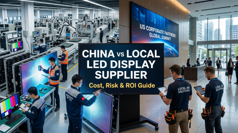 China vs local LED display supplier comparison guide