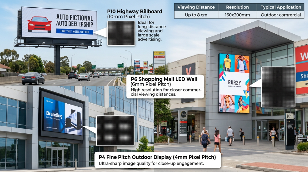 Different Outdoor LED Display Configurations and Price Levels