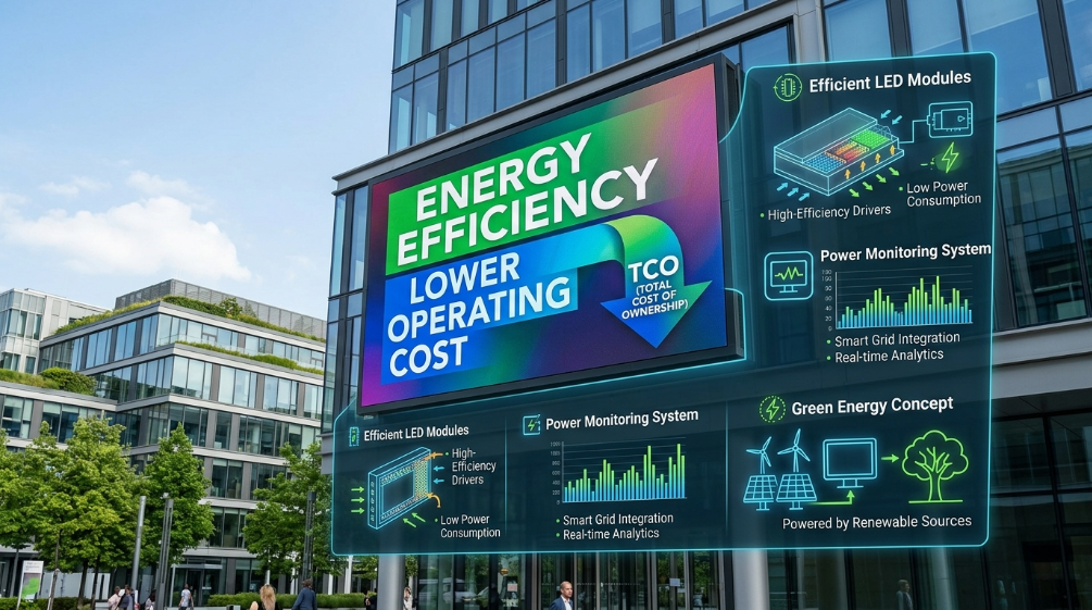 Energy Efficient Outdoor LED Display Total Cost of Ownership