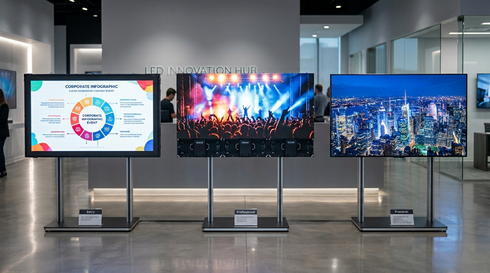 Entry mid range and premium DJ LED screen price comparison