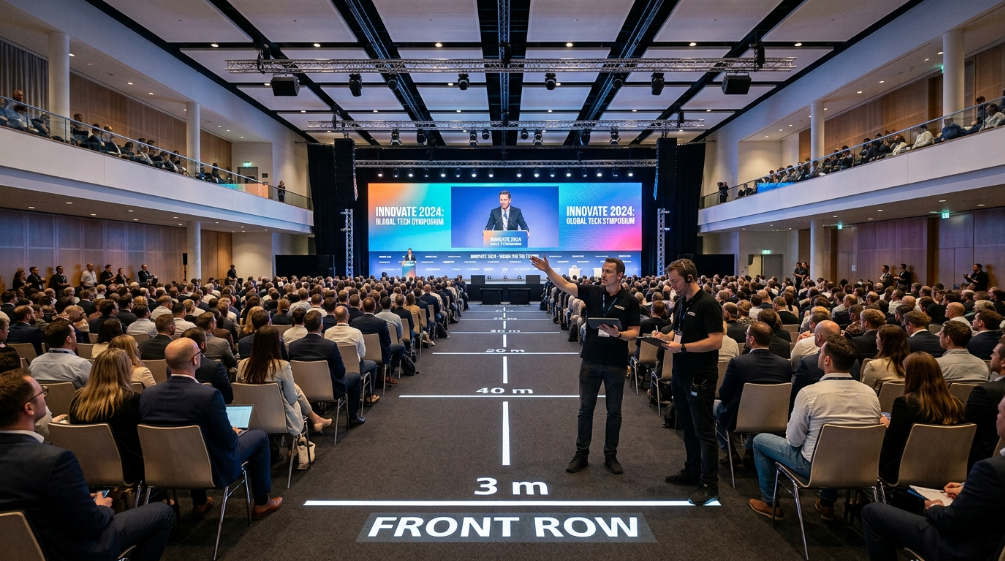LED pixel pitch and viewing distance at an event