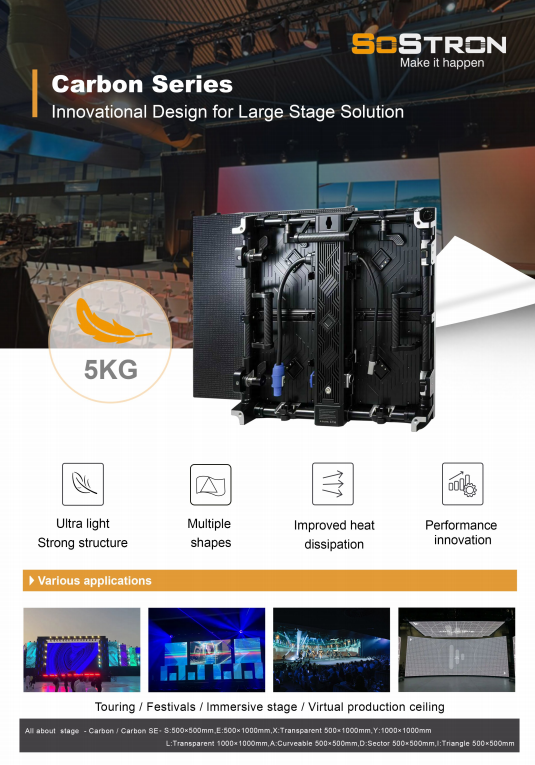 Large Stage Rental LED Screen- Carbon SE