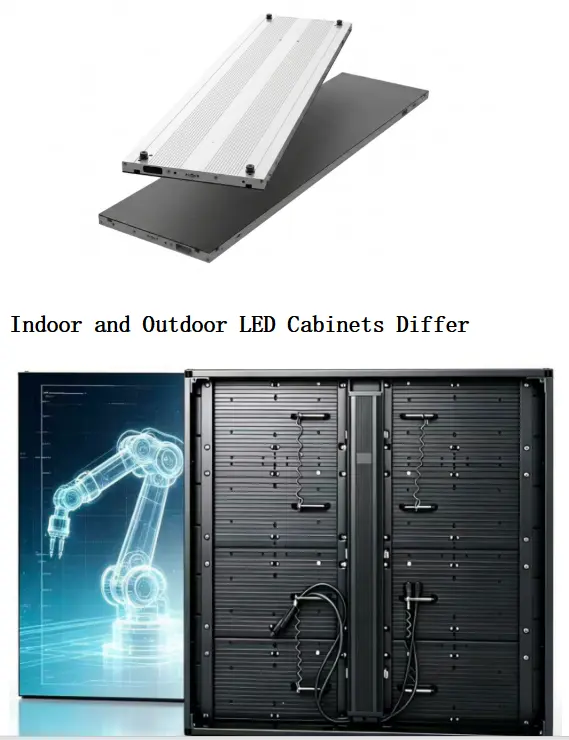 How Do Indoor and Outdoor LED Cabinets Differ