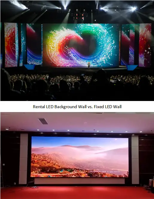 Rental LED Background Wall vs. Fixed LED Wall