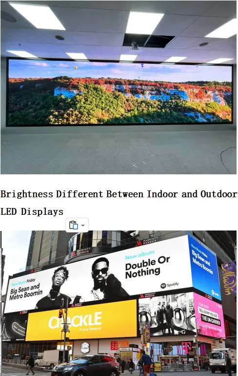 Why Is Brightness Different Between Indoor and Outdoor LED Displays
